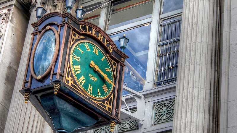 The Clerys clock in 2012, tags: swedish fashion open dublin's - CC BY-SA