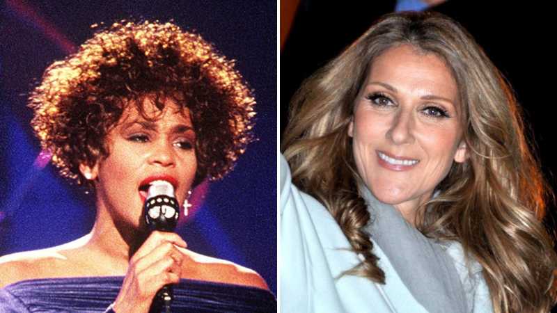 Left: Whitney Houston, Right: Celine Dion, tags: dublin gay - CC